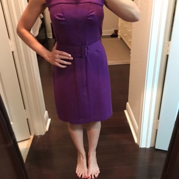 Violet Purple Midi Dress size 6 / S / M - Picture 1 of 7